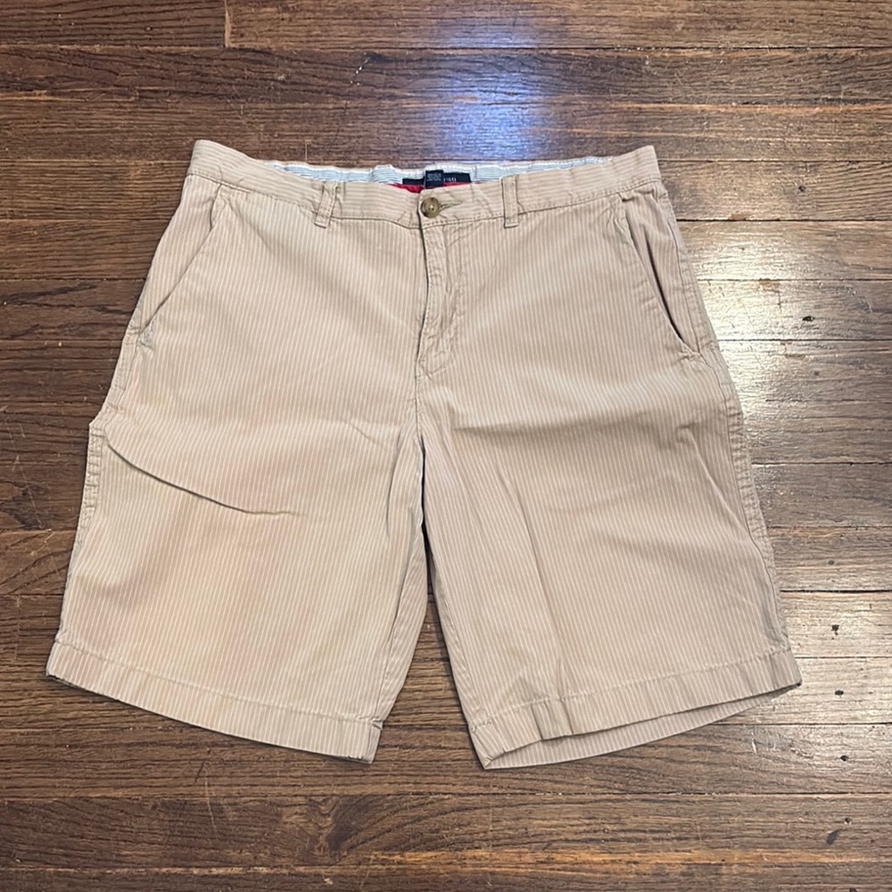Tommy Hilfiger Men's Beige Striped Shorts